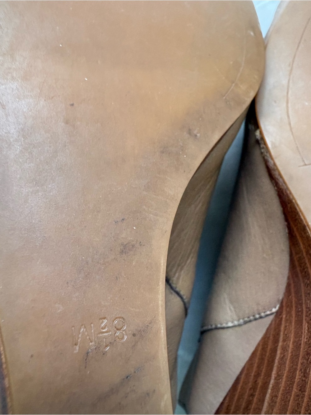 Kenneth Cole Brown Leather Peep-Toe Ankle Boots - Picture 12 of 12
